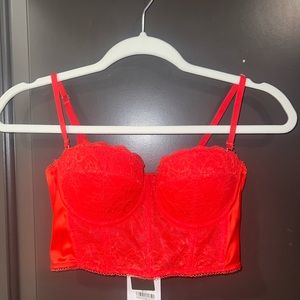 Brand new red Adika corset top. Size Small never worn, still with tag on!